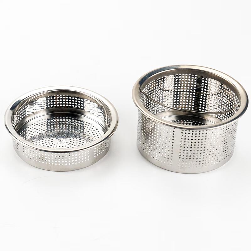 金固牢厨房水槽过滤网加厚不锈钢手拎垃圾滤网水池漏斗304钢冲孔