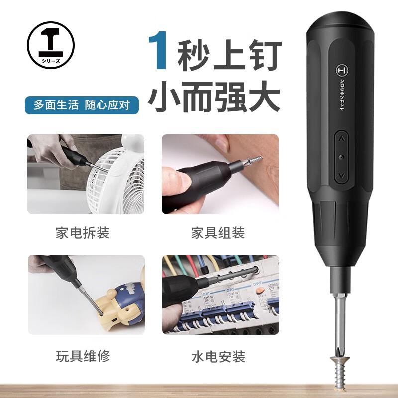 绿林(GREENER)家用电动螺丝刀套装充电式电动螺丝批电起子小型电