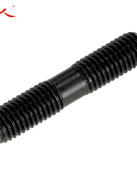 华人M8M10M128.8级发黑双头螺栓双头螺丝螺柱螺杆丝杆牙棒压板螺