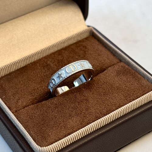 高级感baby蓝cd戒指