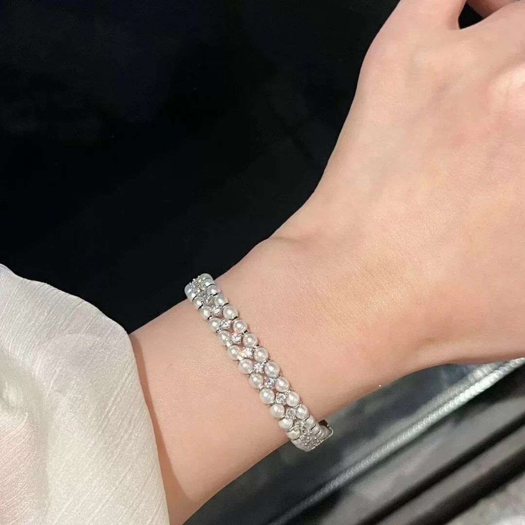 高级感麦穗水晶珍珠手链