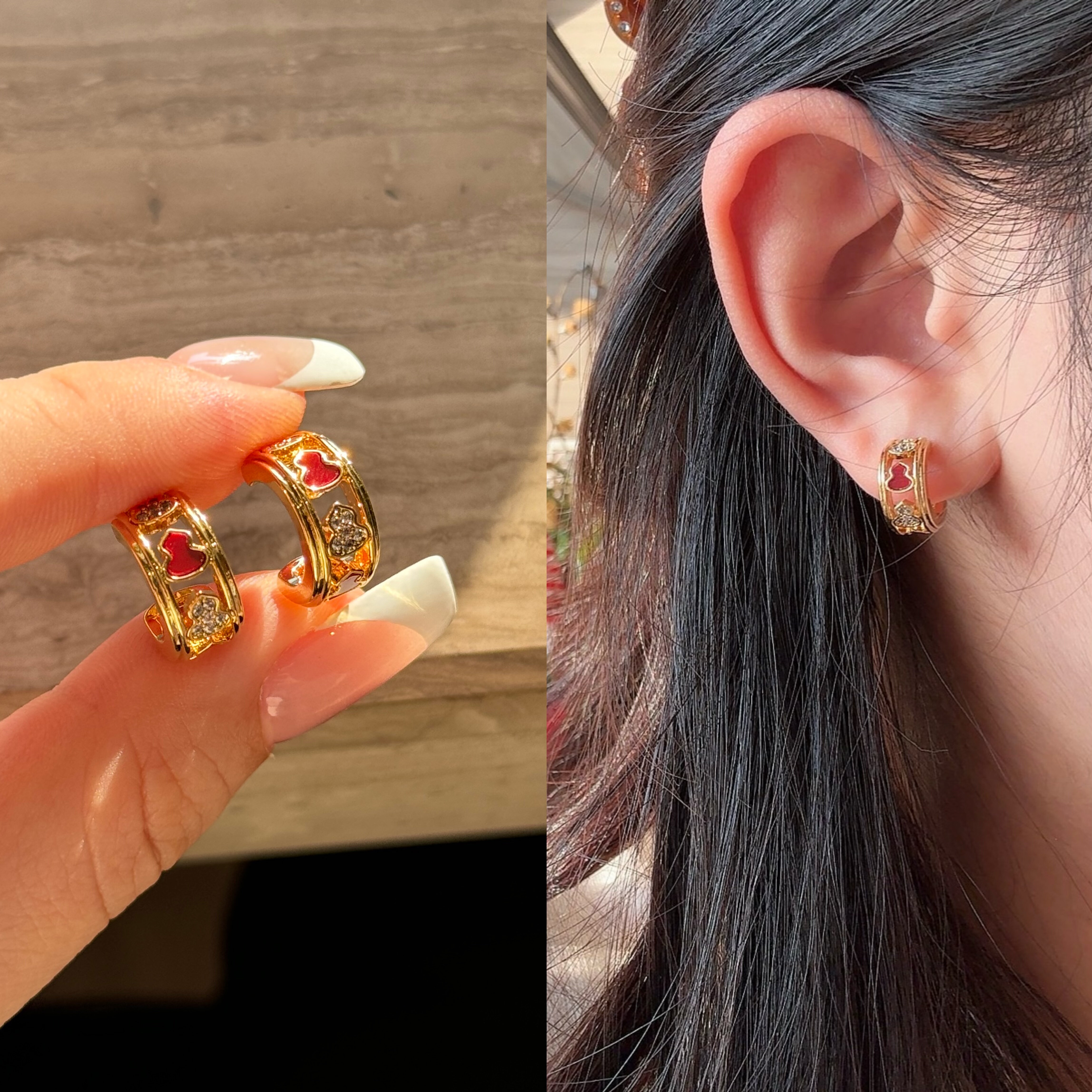 时来运转葫芦酒红色耳环,珠宝/钻石/翡翠,颈饰,淘宝优惠券,粉丝福利购,淘宝优惠卷