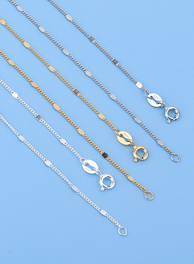 925纯银简约祼链无吊坠