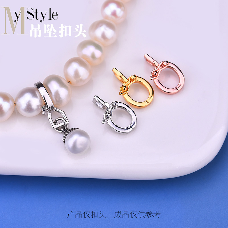 diy包邮s925带圈机械手工编织扣
