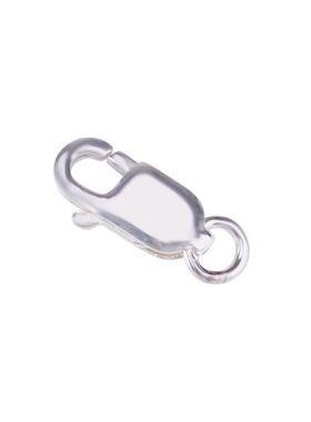 925银长方项链扣手工DIY材料