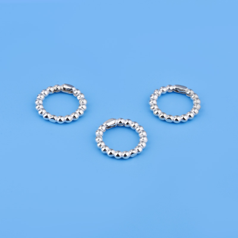 s925连接扣圆环扣项链纯银扣