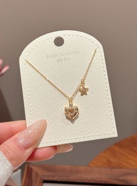 定制项链红锆时尚简约饰品女精致星星抖音热销精致小众百搭项链