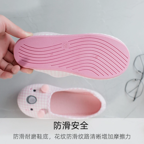 Летняя тонкая послеродовая удобная обувь для беременных, нескользящие дышащие тапочки для молодой матери, мягкая подошва, 6 мес.