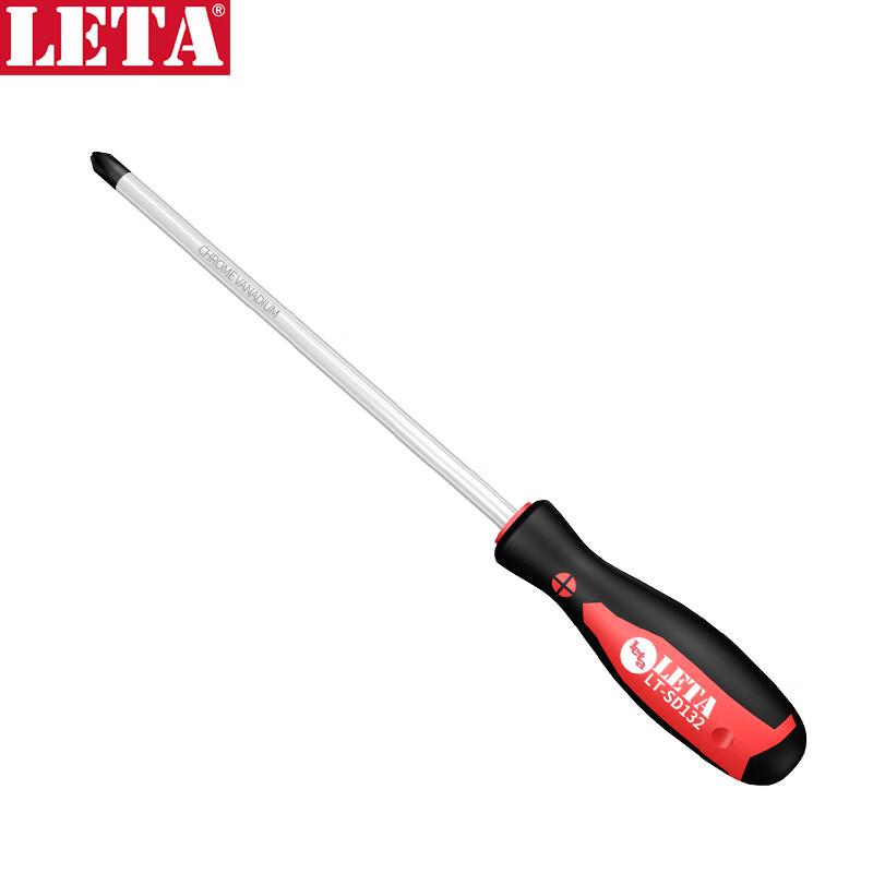 勒塔(LETA)螺丝刀大号十字(PH3)8*200mm防滑带强磁性螺丝批工具LT