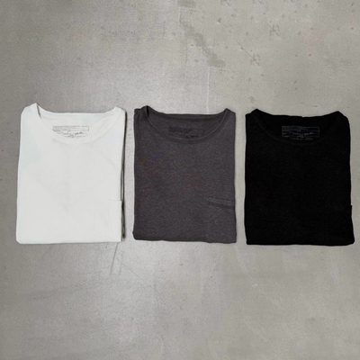 三色百搭打底内搭口袋长袖