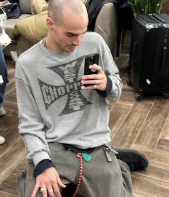 erd造型师华夫格长袖vintage