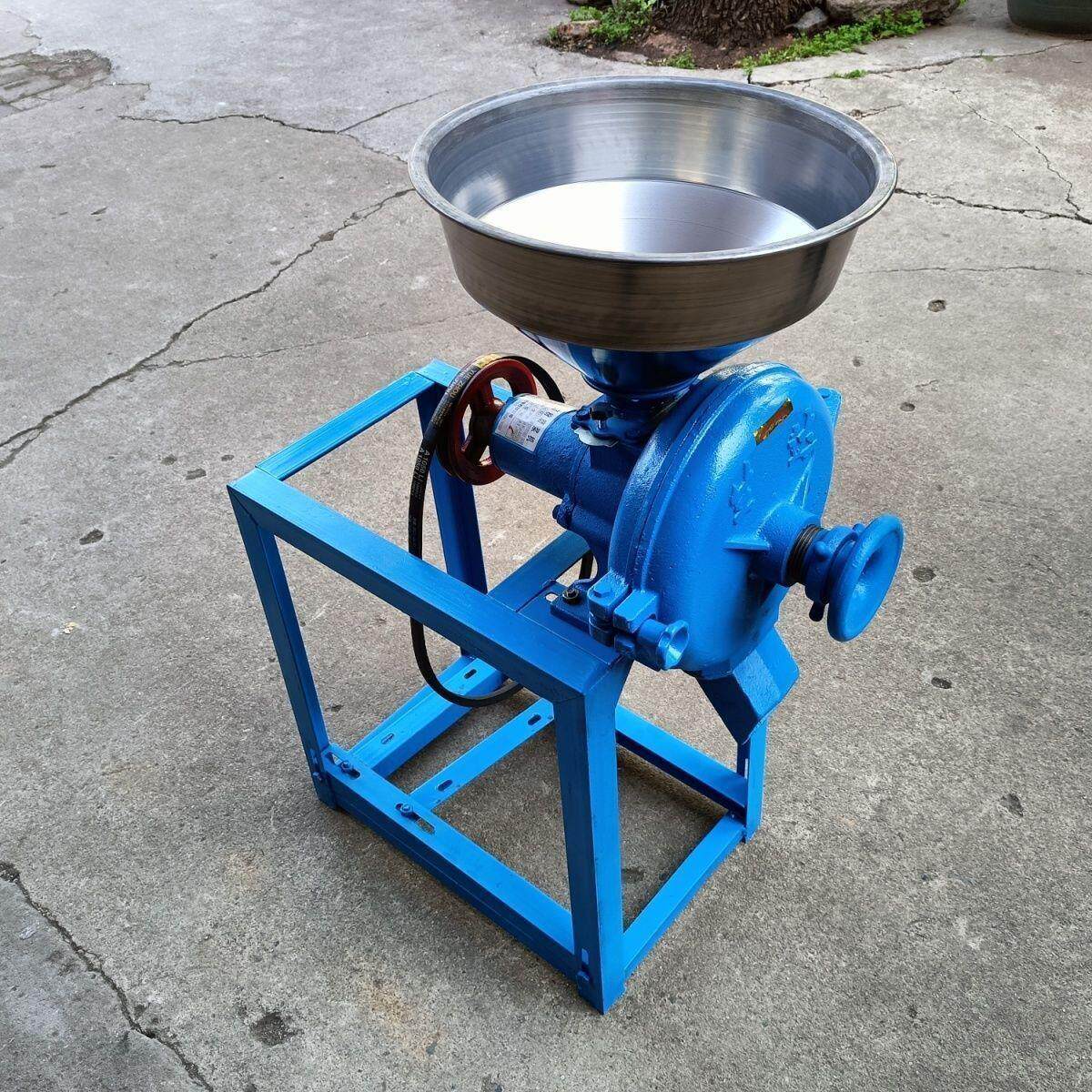 干湿两用玉米粉碎机家用磨粉机大米黄豆磨浆磨面机五谷杂粮打粉机