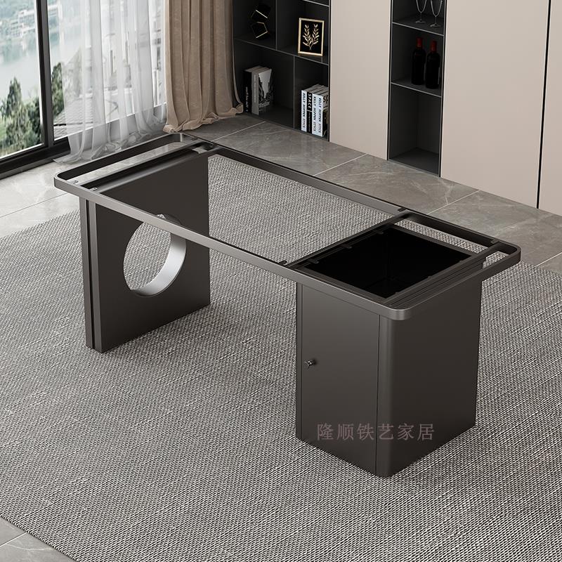 奢石茶台底座大理石岩板茶桌支架不锈钢办公桌腿阳台泡茶桌脚支撑