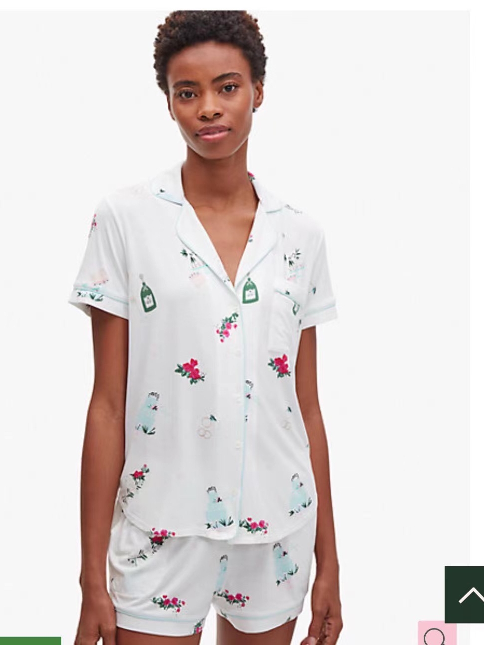 莫代尔轻奢睡衣套装短袖短裤