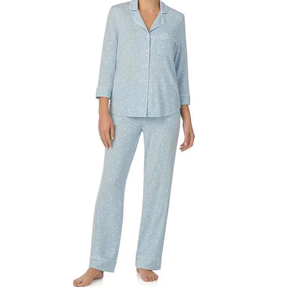 官网图都来了25新款九分袖长裤莫代尔星星月亮家居服睡衣套装