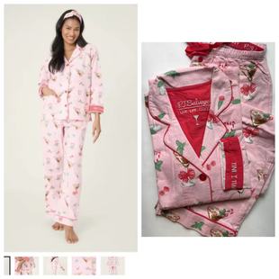 p.j. salvage出口美国圣诞系列 |柔软长袖长裤法兰绒睡衣套装