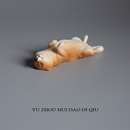 朋友小礼物 无聊了就躺平吧 柴犬 摆件 树脂