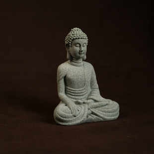 无聊了念念经!考试前拜拜 静一静 小坐佛 摆件 佛像石佛石头