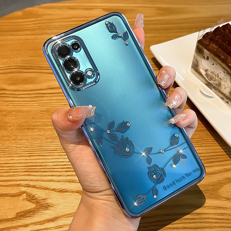 适用opporeno5/pro透明超薄轻奢