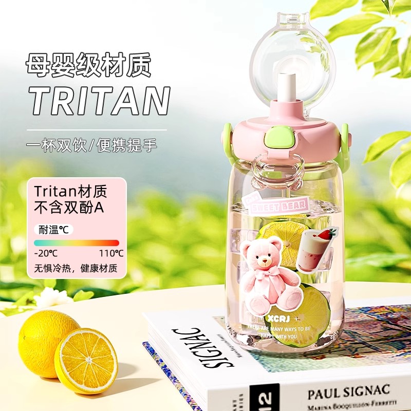 美国孕妇吸管杯产妇专用带刻度杯子待产产后躺着喝水大人外出携带