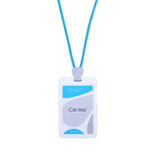 卡德仕cardress严丝合缝卡套IC门禁出入卡工作证卡套带卡夹扣圆绳挂绳定制LOGO会议代表证员工卡厂牌证件卡套