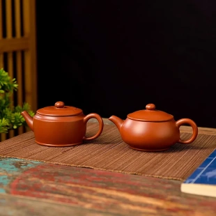 小号潮州手工手拉朱泥茶壶紫砂功夫茶具西施壶西施容天汉瓦壶鹏记