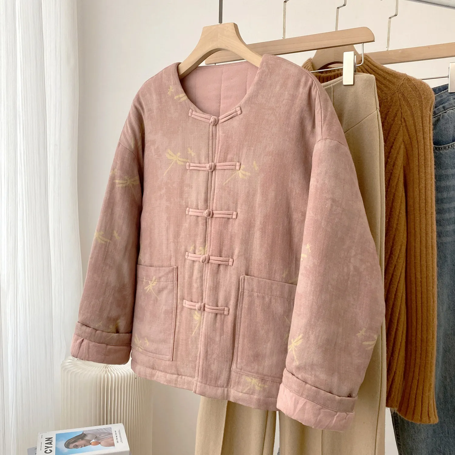 秋冬新中式复古棉花袄中国风手工盘扣民族风改良棉麻冬季保暖外套,女装/女士精品,棉衣/棉服,淘宝优惠券,粉丝福利购,淘宝优惠卷