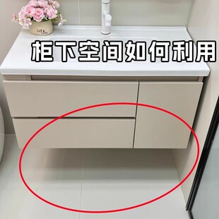 不锈钢脸盆收纳架盆子浴室柜下卫生间置物架子挂钩免打孔脸盆架