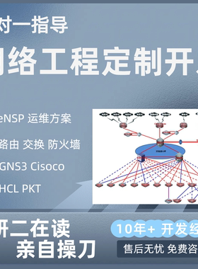 网络拓扑搭建ENSP设计仿真网络拓扑图代画