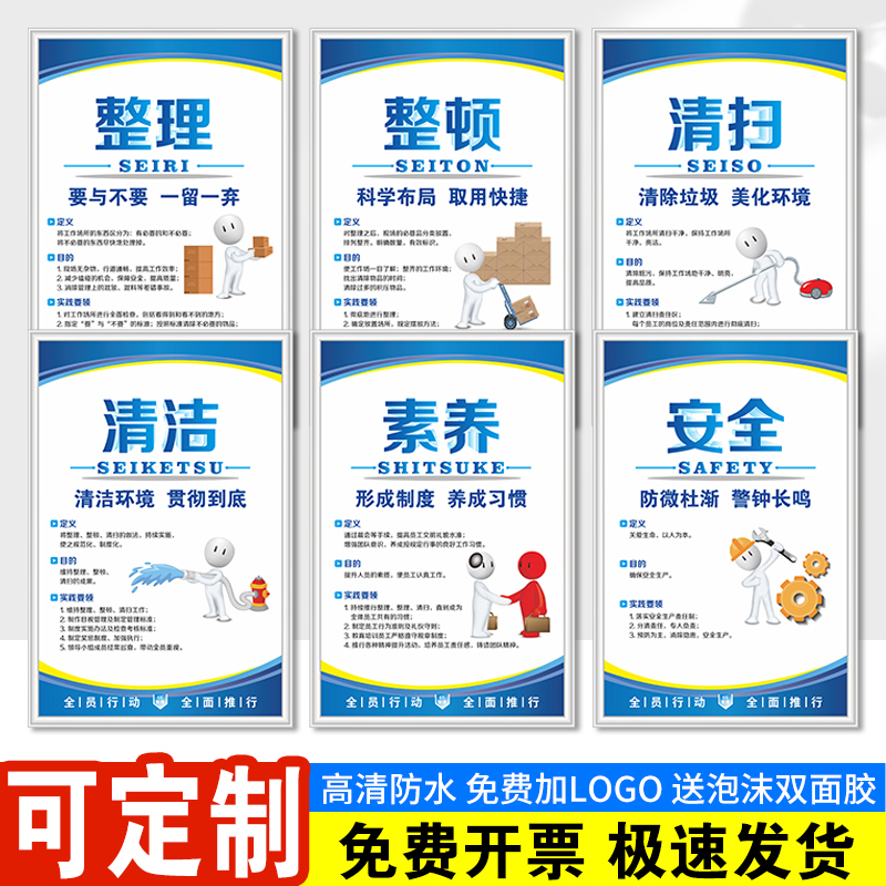 6s管理标识牌5s管理标识牌贴车间标识牌7s管理标识牌6s管理文化墙工厂车间区域标识牌仓库标识牌管理看板定制