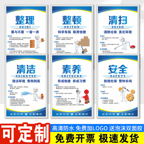 6s管理标识牌5s管理标识牌贴车间标识牌7s管理标识牌6s管理文化墙工厂车间区域标识牌仓库标识牌管理看板定制