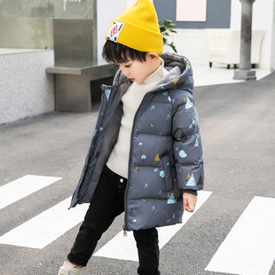 男童女童儿童宝宝羽绒服婴幼儿小童一周岁中长款花色吉姆童装外套