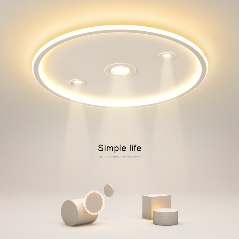 简约现代超薄led主卧室灯