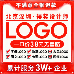 商标logo设计注册原创公司企业店铺头像标志定制字体海报名片门头