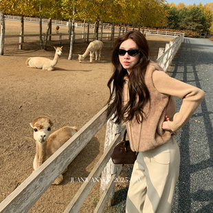 juanjuanyee【bc奶貂】静奢新贵风六道重工艺拼接连帽羽绒服外套