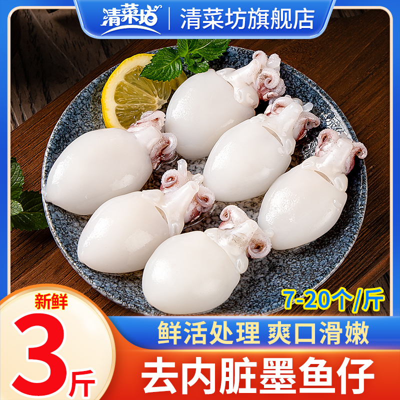 墨鱼仔生鲜冷冻新鲜小墨鱼