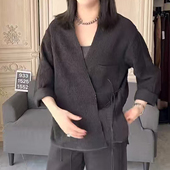 深圳南油＃2026早春款 香港巴黎五区AK休闲宽松百搭V领高级感外套