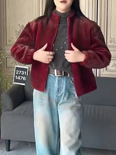 深圳南油＃2026早春新款 香港巴黎五区AK高级感皮毛一体拉贡外套女