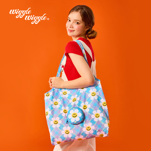 wigglewiggle折叠购物袋便携大容量多功能环保收纳手提袋