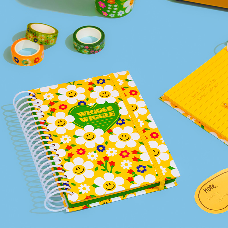 wiggle wiggle手账笔记本高颜值手账ins精装本学生大号考研记事本
