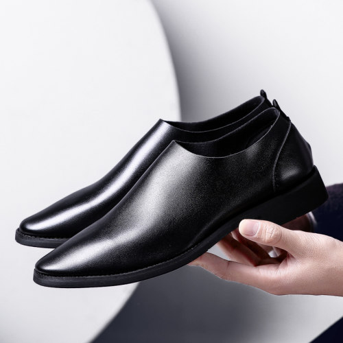 皮鞋男秋季2025新款男士休闲鞋软皮软底商务皮鞋真皮豆豆鞋夏季鞋