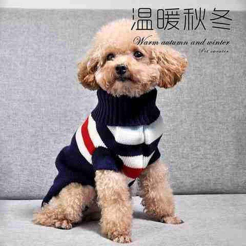 狗狗衣服毛衣春天早晚保暖打底衫圣诞小鹿编织泰迪博美鹿犬网红