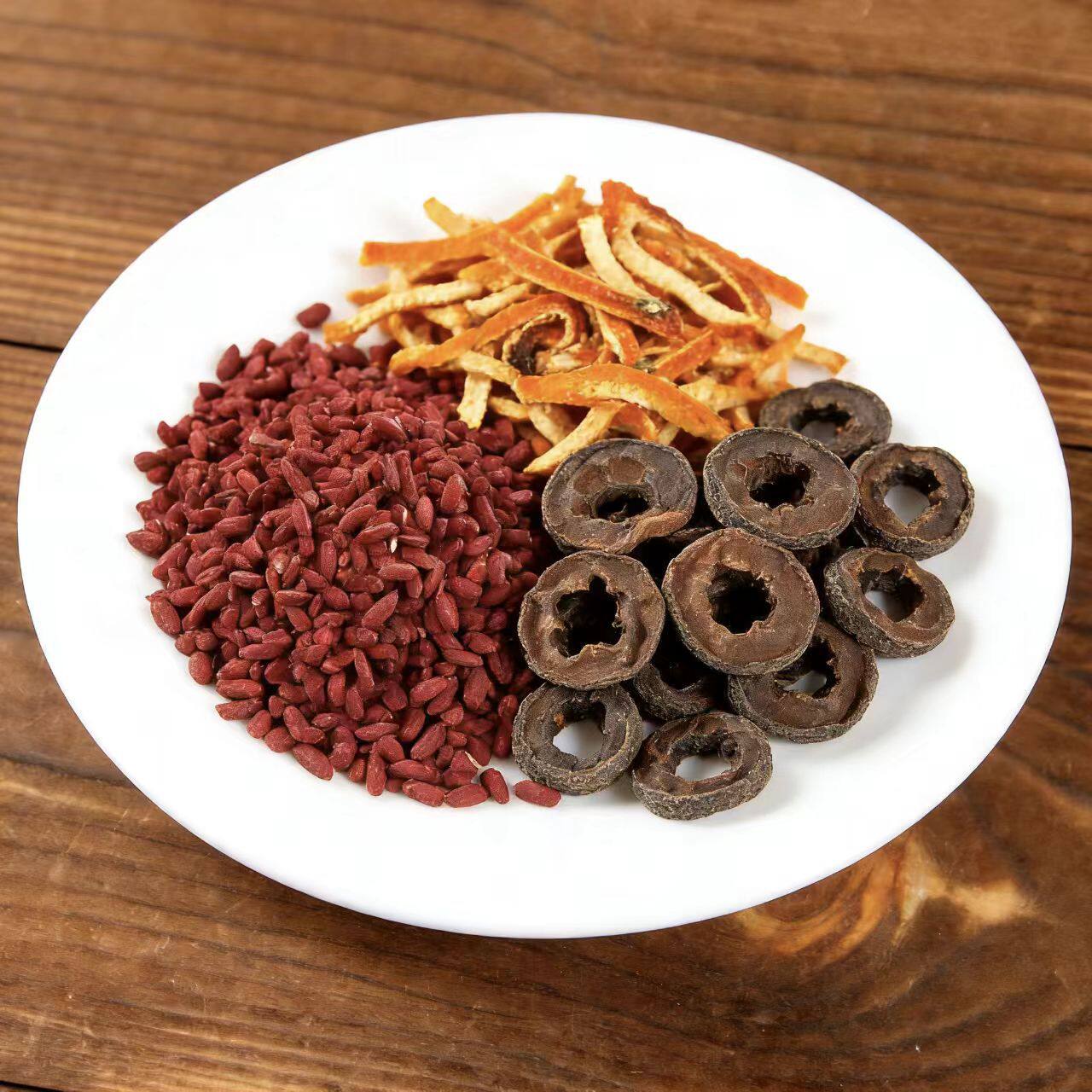 红曲米陈皮焦山楂天然组合精选原材料独立包装泡水煮水喝降血脂泡茶降脂茶降糖降压降三高降胆固醇茶