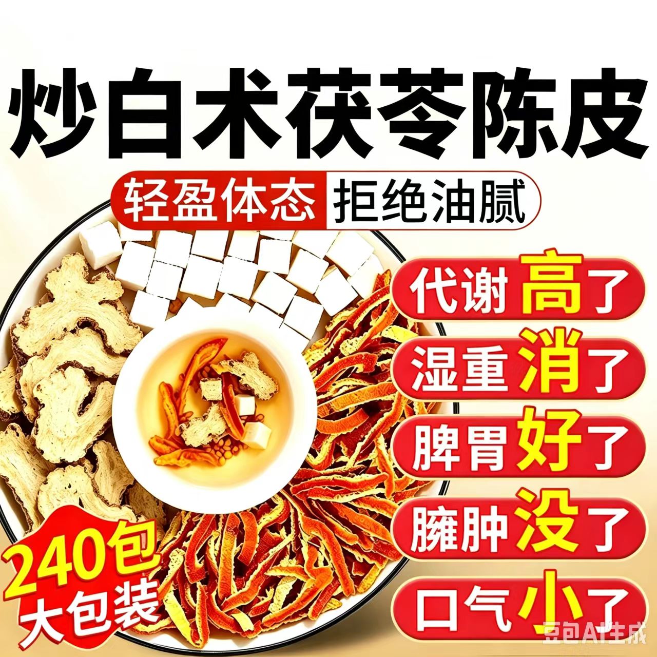 祛湿健脾养胃调理去体内湿气重茶
