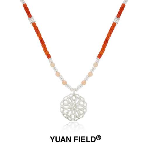 Yuan Field 入境花园系列 花叶·朝霞项链