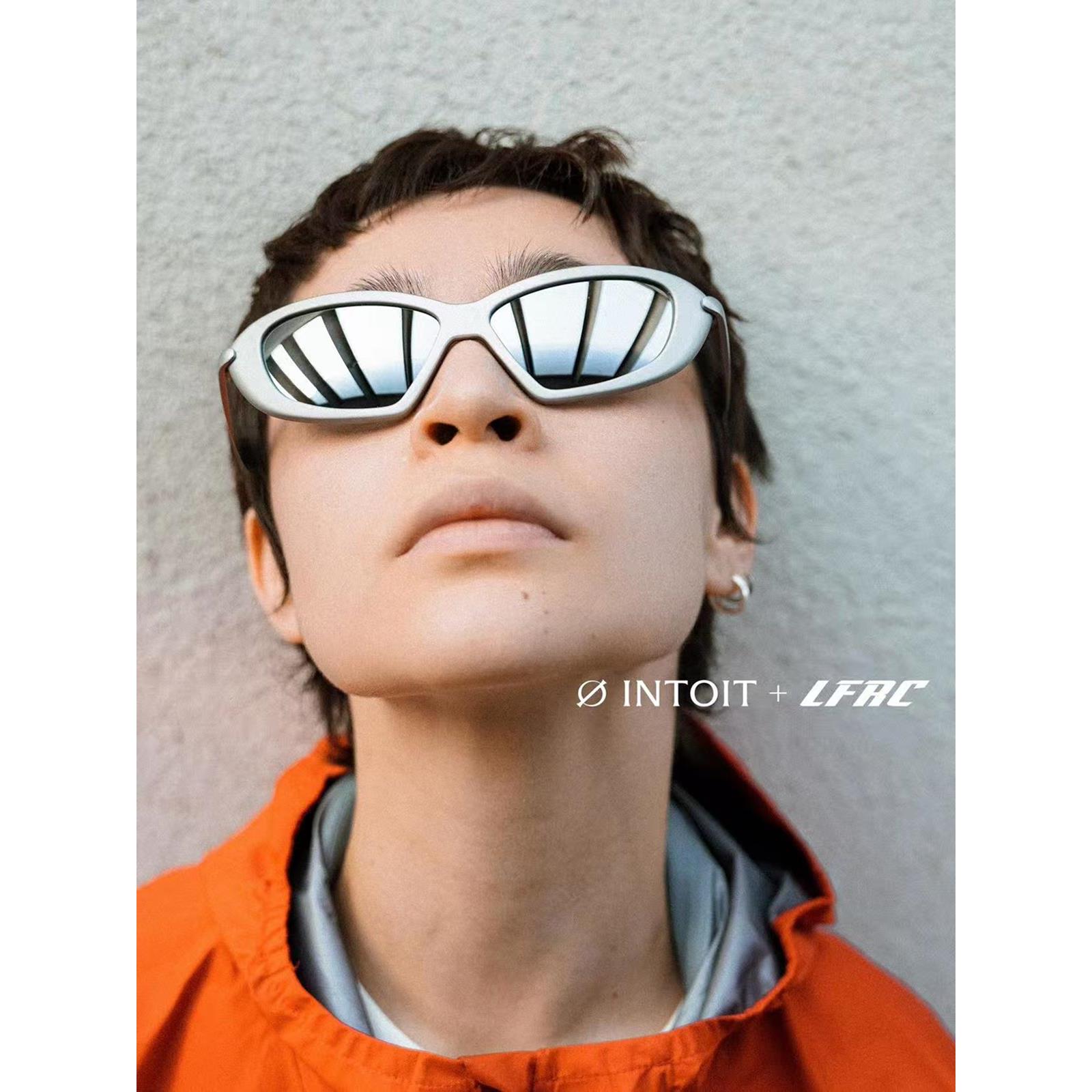 【INTOIT】LFRC 联名款 ANA水银色-未来感超轻钛镜腿跑步运动墨镜
