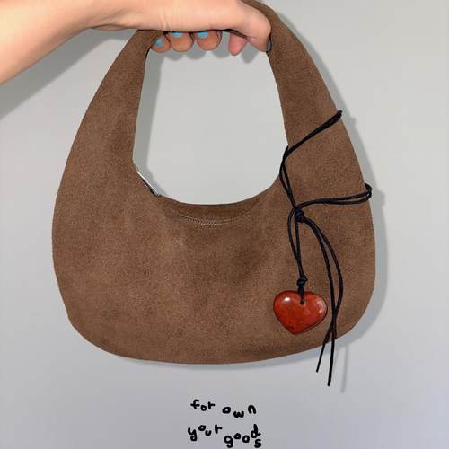 【FYOGS】suede系列牛皮手袋腋下包