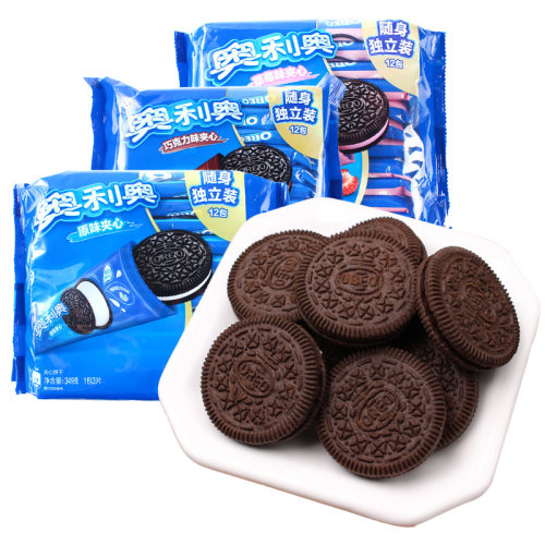 奥利奥3包草莓烘焙原料夹心饼干