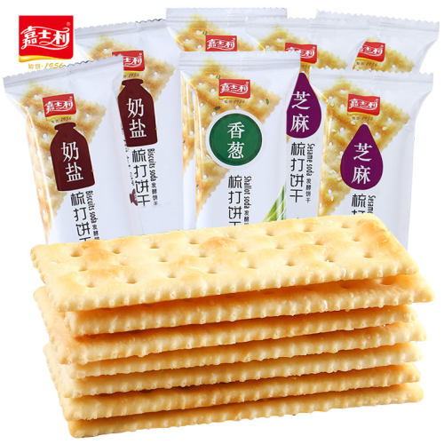 嘉士利梳打苏打饼干散装称重小包装咸味饼干奶盐芝麻味香葱味早餐
