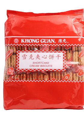 康元雪克夹心饼干600g经典美味